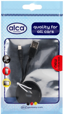 Кабель Alca Для Apple IPhone USB / 510710 (1м, черный)