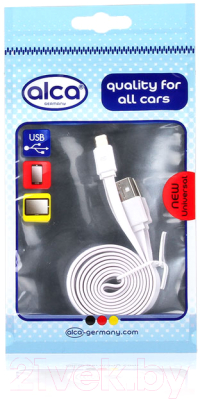 Кабель Alca Для Apple IPhone USB / 510720 (1м, белый)