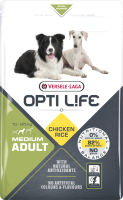 

Сухой корм для собак Opti Life, Adult Medium с курицей и рисом / 431143