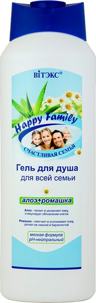 Гель для душа Витэкс Happy Family Алоэ+Ромашка (1л)