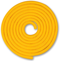 Скакалка для художественной гимнастики Indigo SM-121 (2.5м, желтый) - 