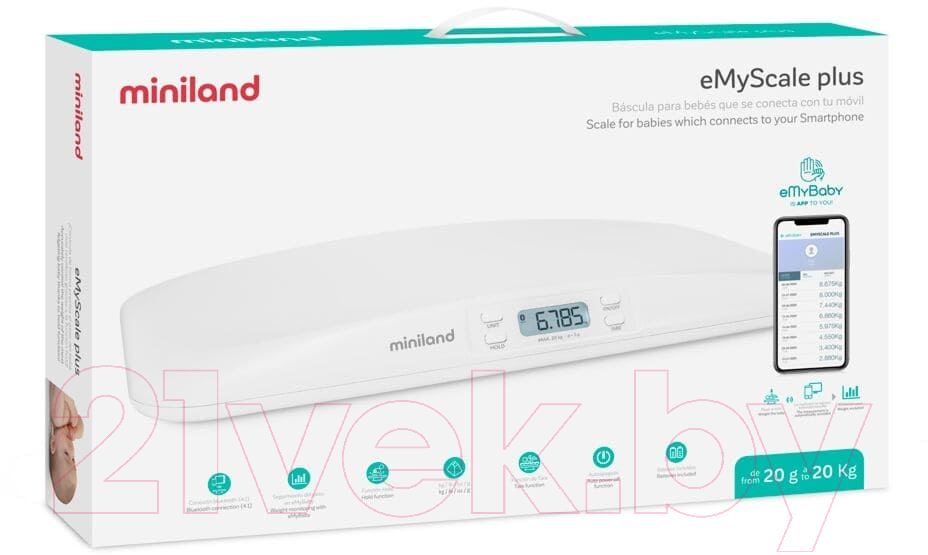 Весы детские Miniland Emyscale Plus / 89390