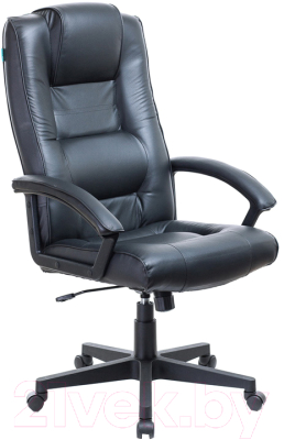 Кресло офисное Бюрократ T-9906 N (кожа черный)