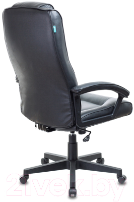 Кресло офисное Бюрократ T-9906 N (кожа черный)