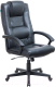 Кресло офисное Бюрократ T-9906 N (кожа черный) - 