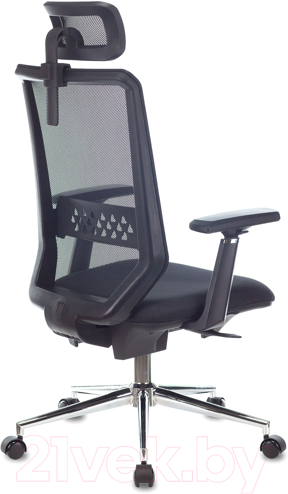 Кресло офисное Бюрократ MC-612N-H (сетка черная TW-01/ткань 38-418)
