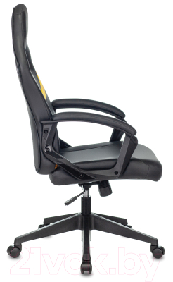 Кресло геймерское Бюрократ Zombie Driver (черный/желтый)