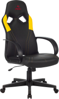Кресло геймерское Бюрократ Zombie Runner (черный/желтый) - 