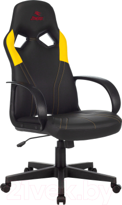 Кресло геймерское Бюрократ Zombie Runner (черный/желтый)