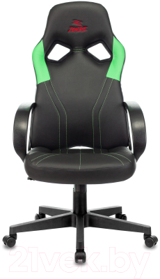 Кресло геймерское Бюрократ Zombie Runner (черный/зеленый)
