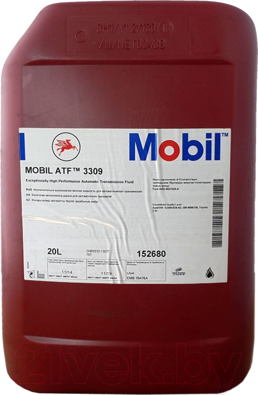 Трансмиссионное масло Mobil ATF 3309 / 152680