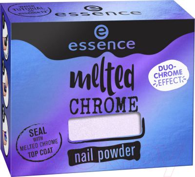 Втирка для ногтей Essence Melted chrome nail powder тон 01 (1г)