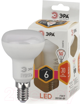 Лампа ЭРА Led R50-6W-827-E14 / Б0028489