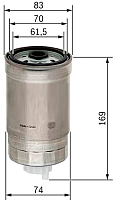 Топливный фильтр Bosch 1457434198 - 