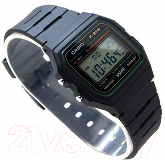 Часы наручные мужские Casio F-91W-3S