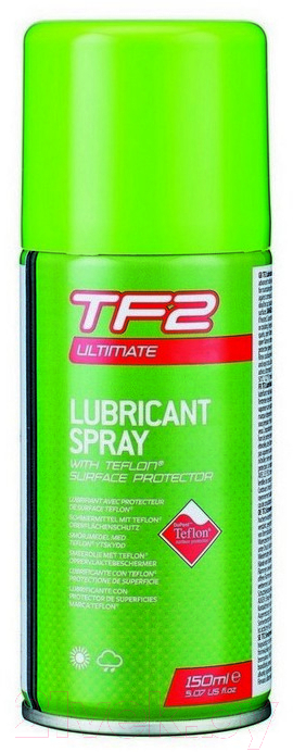 Смазка для велосипедной цепи Weldtite TF2 Ultimate Aerosol Spray With Teflon / 7-03021-MXM (150мл)