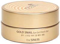 Патчи под глаза The Saem Gold Snail Eye Gel Patch Set (60шт) - 