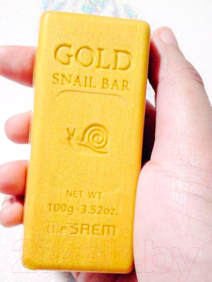 Мыло для умывания The Saem Gold Snail Bar (100г)