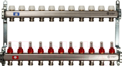 

Коллектор отопления Stout, SMS 0917 с расходомерами / 12050