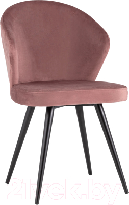 Пыльно розовые стулья в интерьере