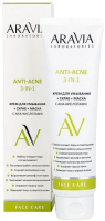 Крем для умывания Aravia Laboratories Крем+скраб+маска с AHA-кислотами Anti-Acne 3-in-1 (100мл) - 