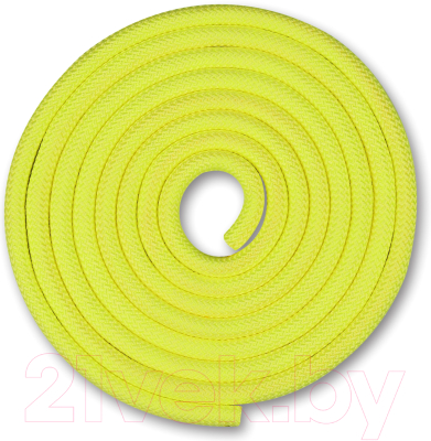 Скакалка для художественной гимнастики Indigo SM-121 (2.5м, лимонный)