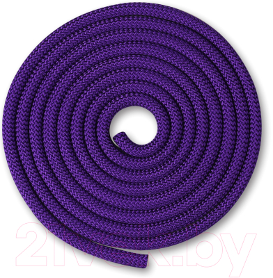 Скакалка для художественной гимнастики Indigo SM-121 (2.5м, фиолетовый)
