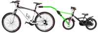 Велоприцеп Peruzzo Trail Angel 300/V-PRZ (для буксировки детского велосипеда, зеленый) - 