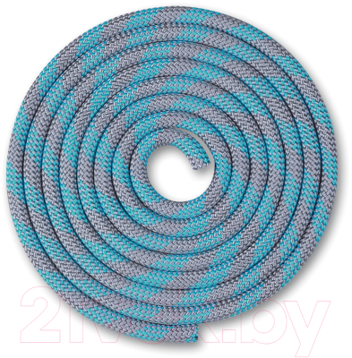 Скакалка для художественной гимнастики Indigo SM-359 (2.5м, серый/голубой)