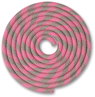 Скакалка для художественной гимнастики Indigo SM-359 (2.5м, серый/розовый) - 