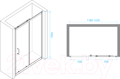 Изображение товара Душевая дверь RGW PA-14 / 41081412-11