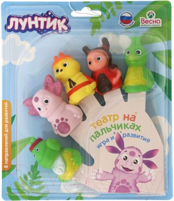 

Набор пальчиковых кукол Весна, Лунтик / 204776