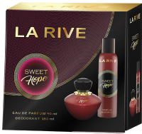 Парфюмерный набор La Rive Sweet Hope Woman Парфюмерная вода 90мл + дезодорант 150мл - 