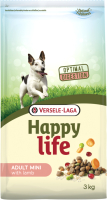 Сухой корм для собак Happy Life Для взрослых собак мелких пород с ягненком / 431041 (3кг) - 