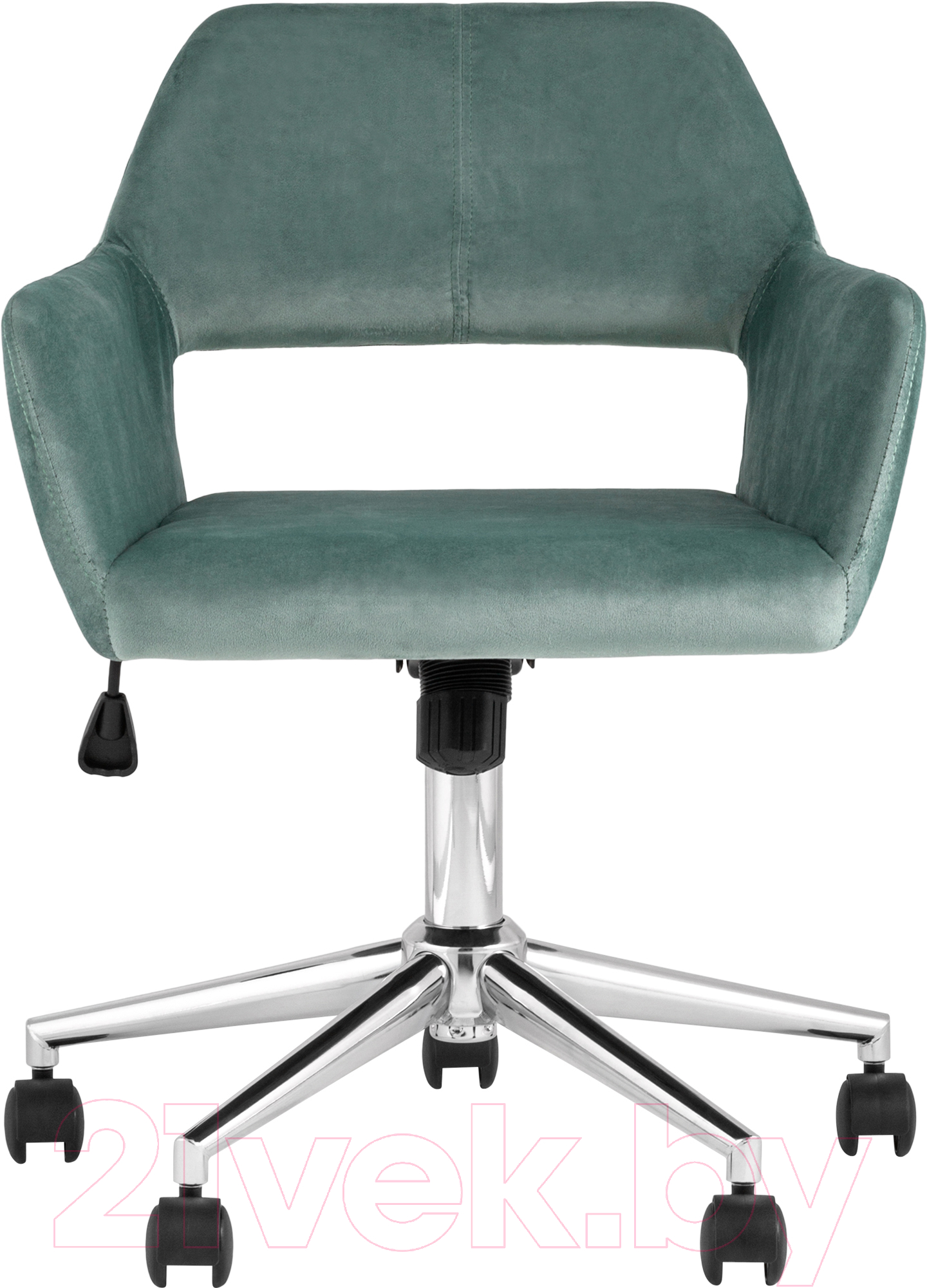 Кресло офисное Stool Group Ross / ROSS CHROME VELVET CACTUS (велюр оливковый)