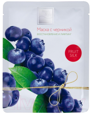 

Набор масок для лица Beauty Style, Fruit Silk Восстановление и лифтинг Черника