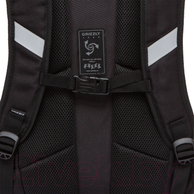 Школьный рюкзак Grizzly RB-050-11/3 (черный/хаки)