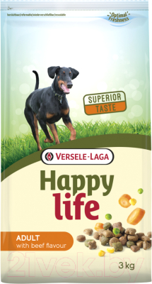 

Корм для собак Happy Life, Для взрослых собак, говядина / 431103