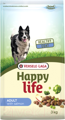 

Корм для собак Happy Life, Для взрослых собак, лосось / 431087