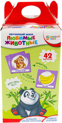 

Развивающие карточки Bright Kids, Обучающий набор. Любимые животные / ИН-4959