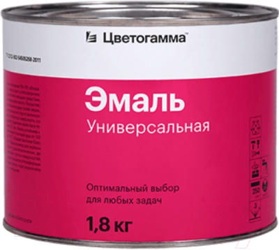 Эмаль Цветогамма ПФ-115 ТУ (1.8кг, серый)