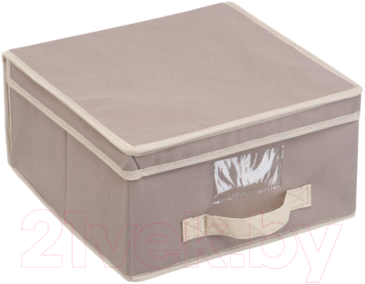 Коробка для хранения Handy Home Вельвет 300x300x170 / AH-06 (серый)