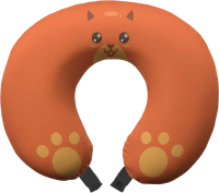 Подушка на шею Ambesonne Милый оранжевый кот с лапками / trp-274856 - 