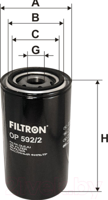 Масляный фильтр Filtron OP592/2