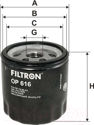 Масляный фильтр Filtron OP616
