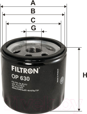 Масляный фильтр Filtron OP630