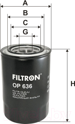 Масляный фильтр Filtron OP636