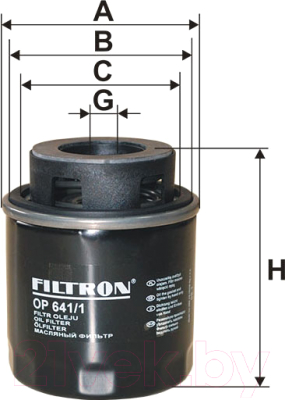 Масляный фильтр Filtron OP641/1