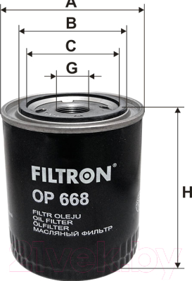 Масляный фильтр Filtron OP668