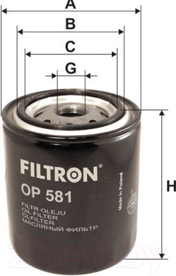 Масляный фильтр Filtron OP581